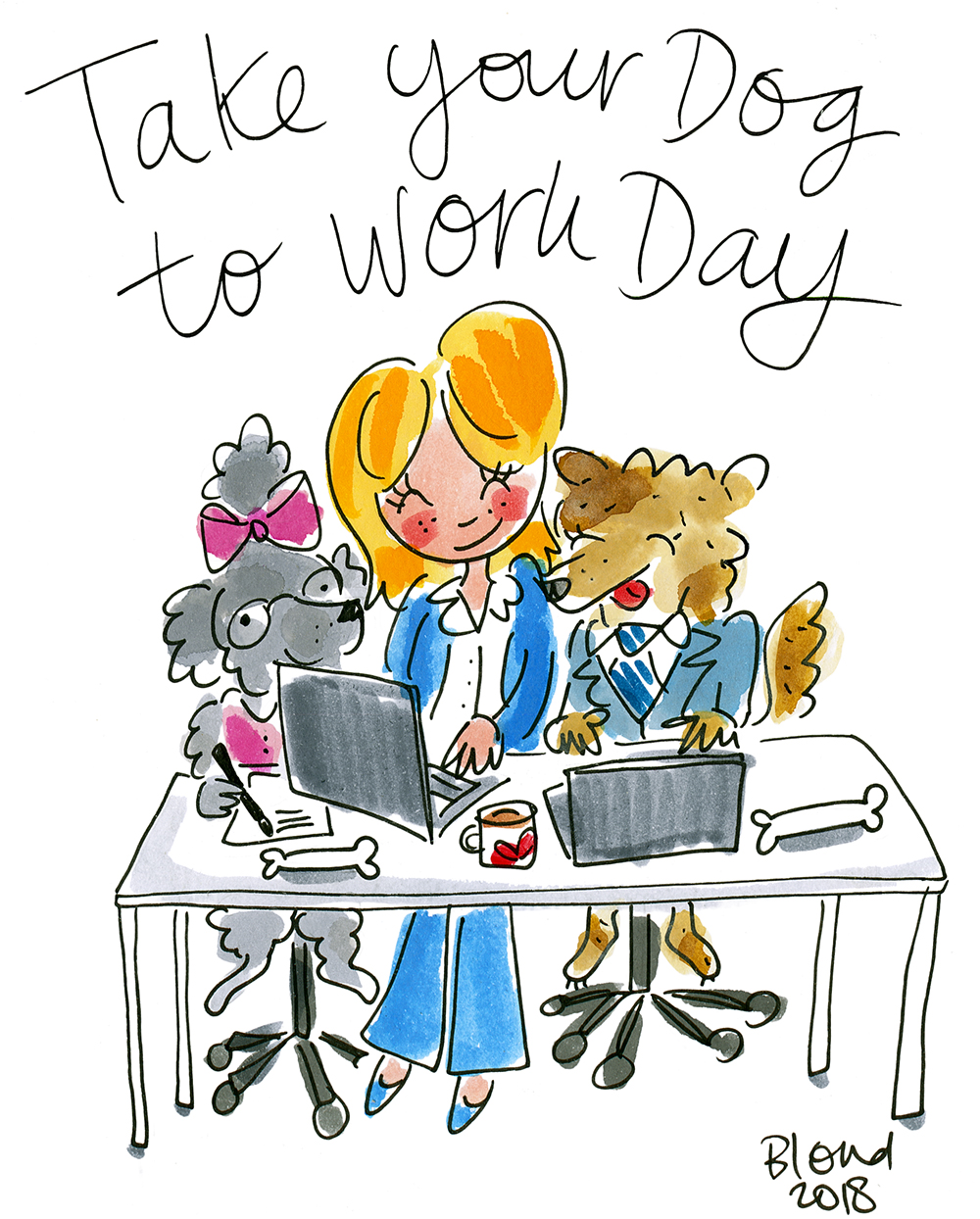 in tegenstelling tot Tol donor Take your dog to work day