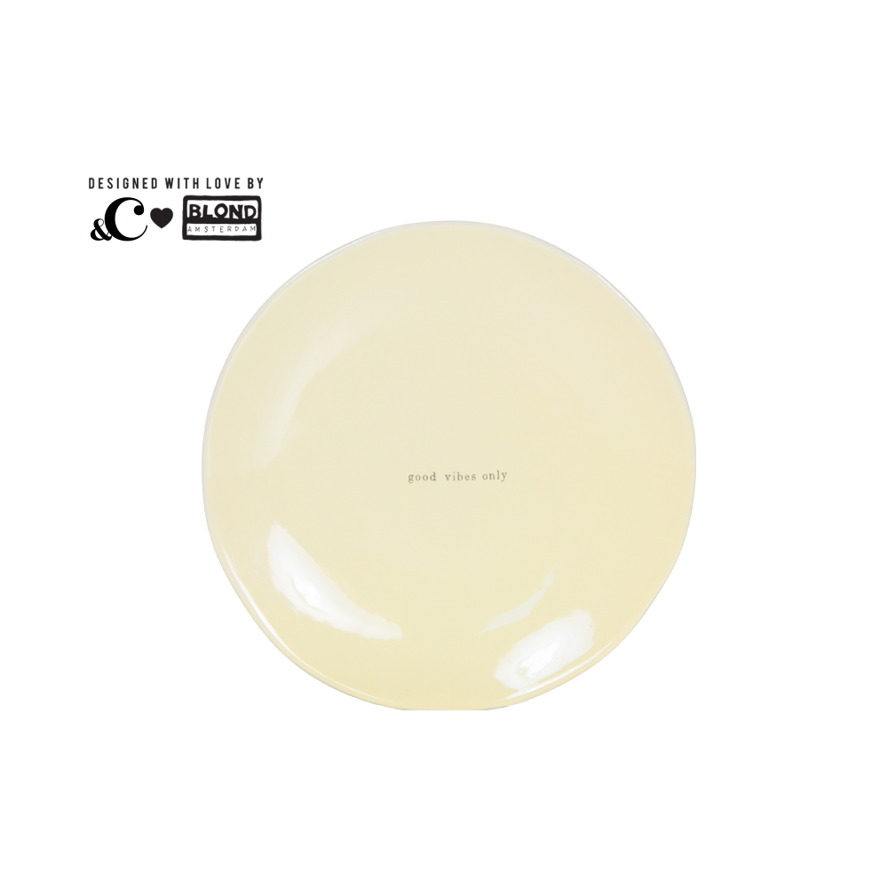 500016-_C-Yellow plate, 22 cm0-nieuw