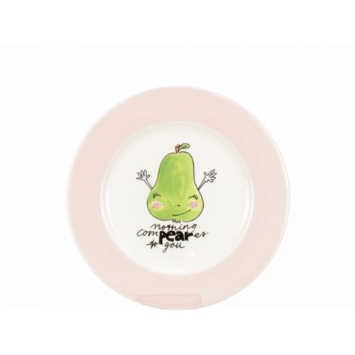 Dessert Plate ø18cm cream/pink