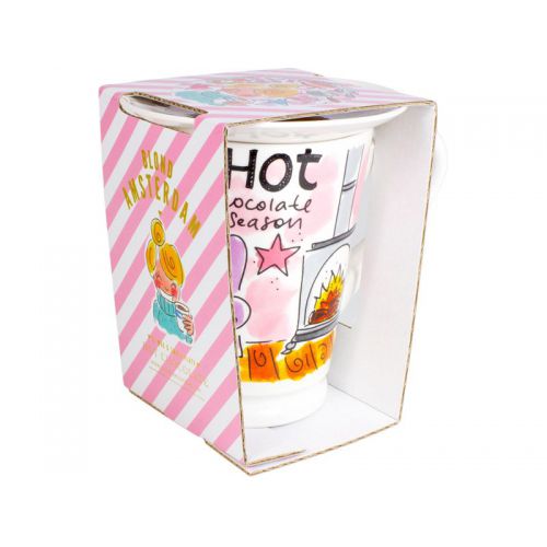 Set Hot Chocolate XL Beker + Petit Four (roze)