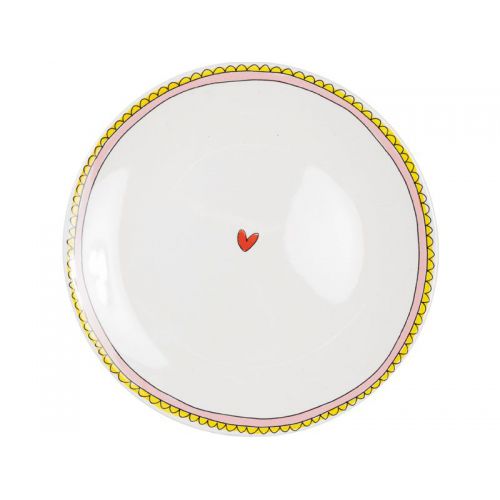 New - Dinner Plate ⌀26 cm pink rim