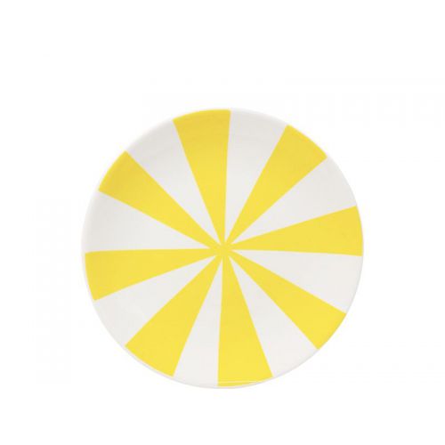 Dessert plate Ø18CM Yellow stripes