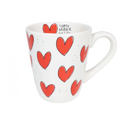 Mug Red Hearts 0,35L