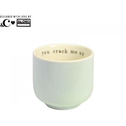 Green egg cup - You crack me up